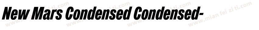 New Mars Condensed Condensed字体转换